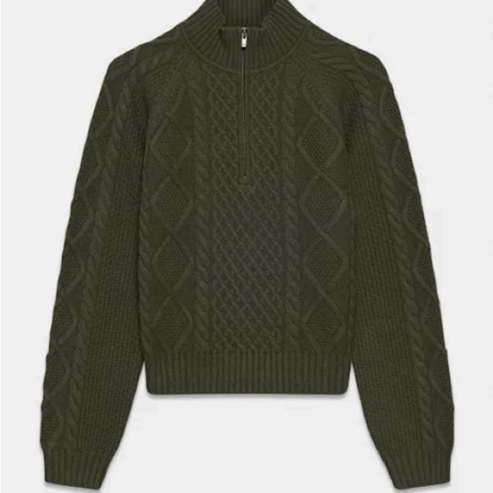 Aritzia Sunday Best
BOREAL 1/4 ZIP SWEATER